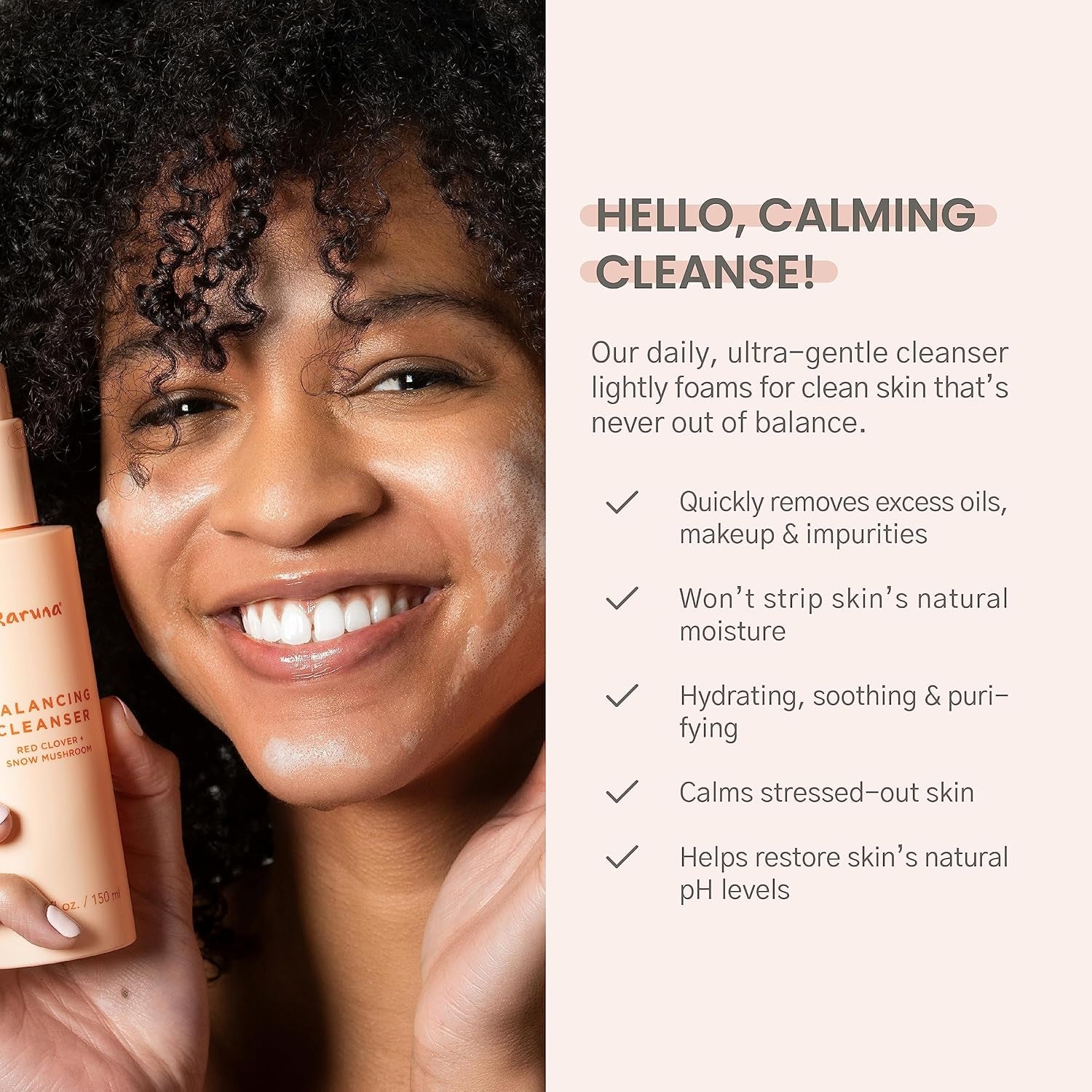 Karuna Balancing Cleanser – 150ml | Gentle, Hydrating Face Wash for Fresh, Youthful Skin
