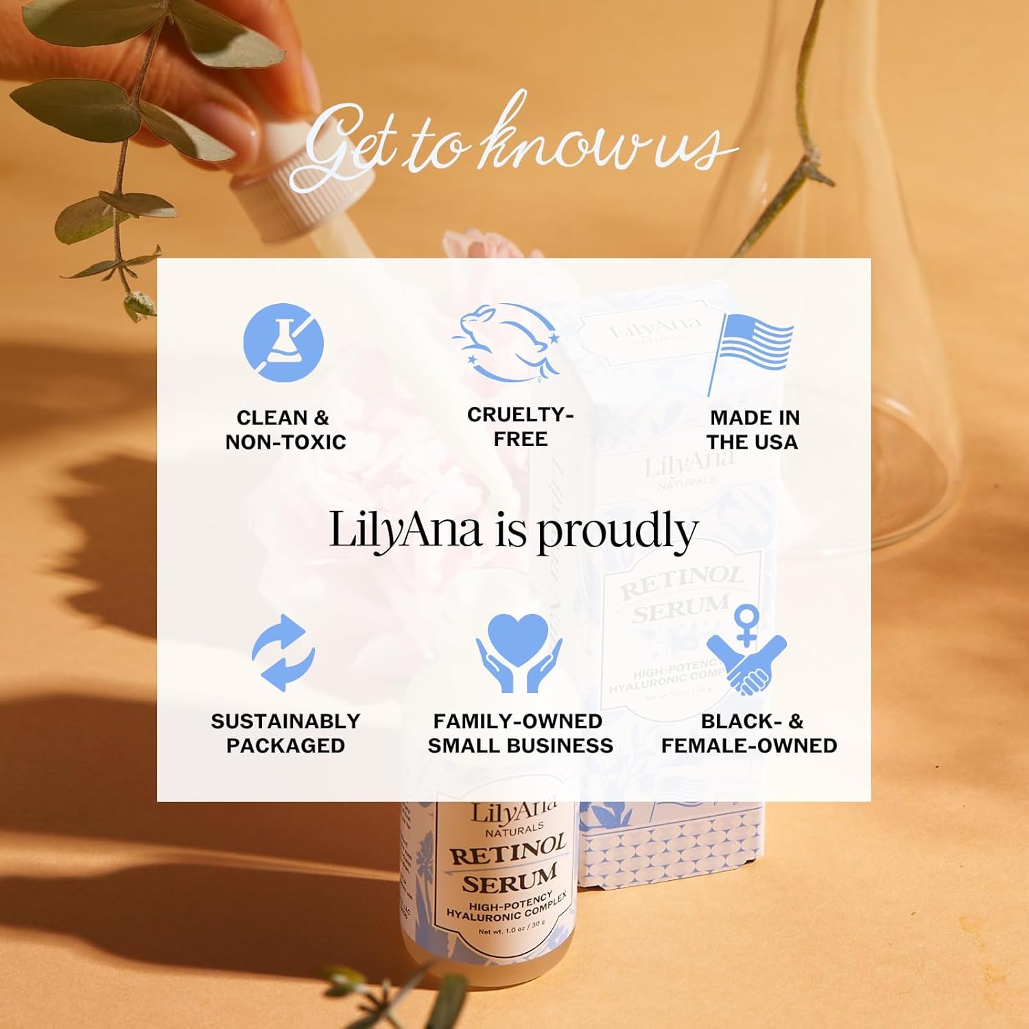 LilyAna Naturals Retinol Serum – 30g | Anti-Aging, Brightening & Acne-Fighting Treatment