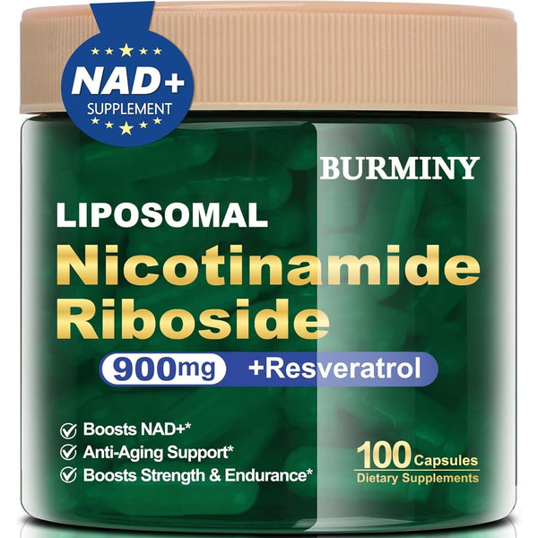 BURMINY Liposomal Nicotinamide Riboside – 100 Capsules | Advanced NAD+ Support for Energy & Healthy Aging
