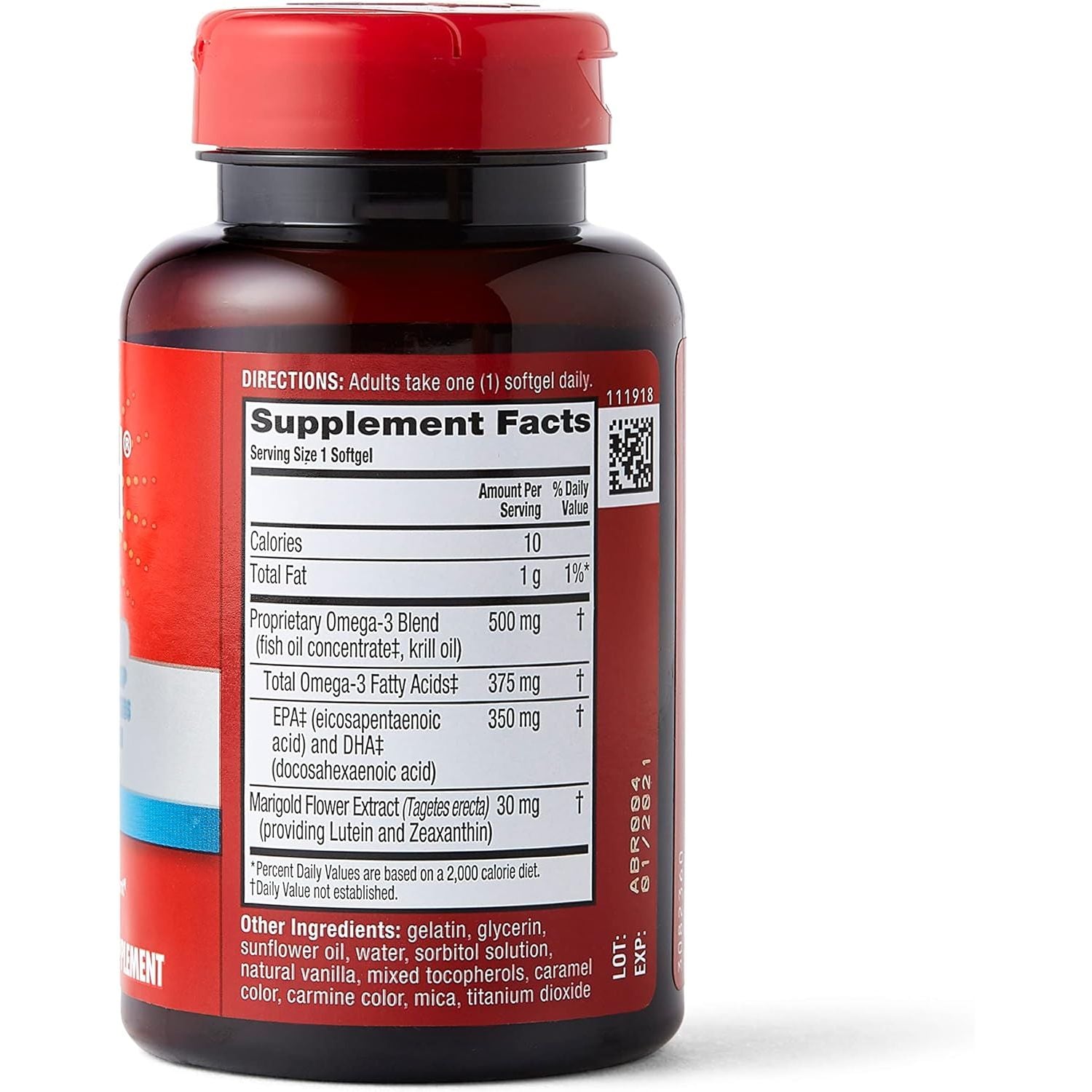 Omega-3 Blend Total Body + Refresh 500Mg Softgels, (65 Count in a Bottle), Easily Absorbed Krill Oil, to Support Your Heart, Joints, Brain & Eyes