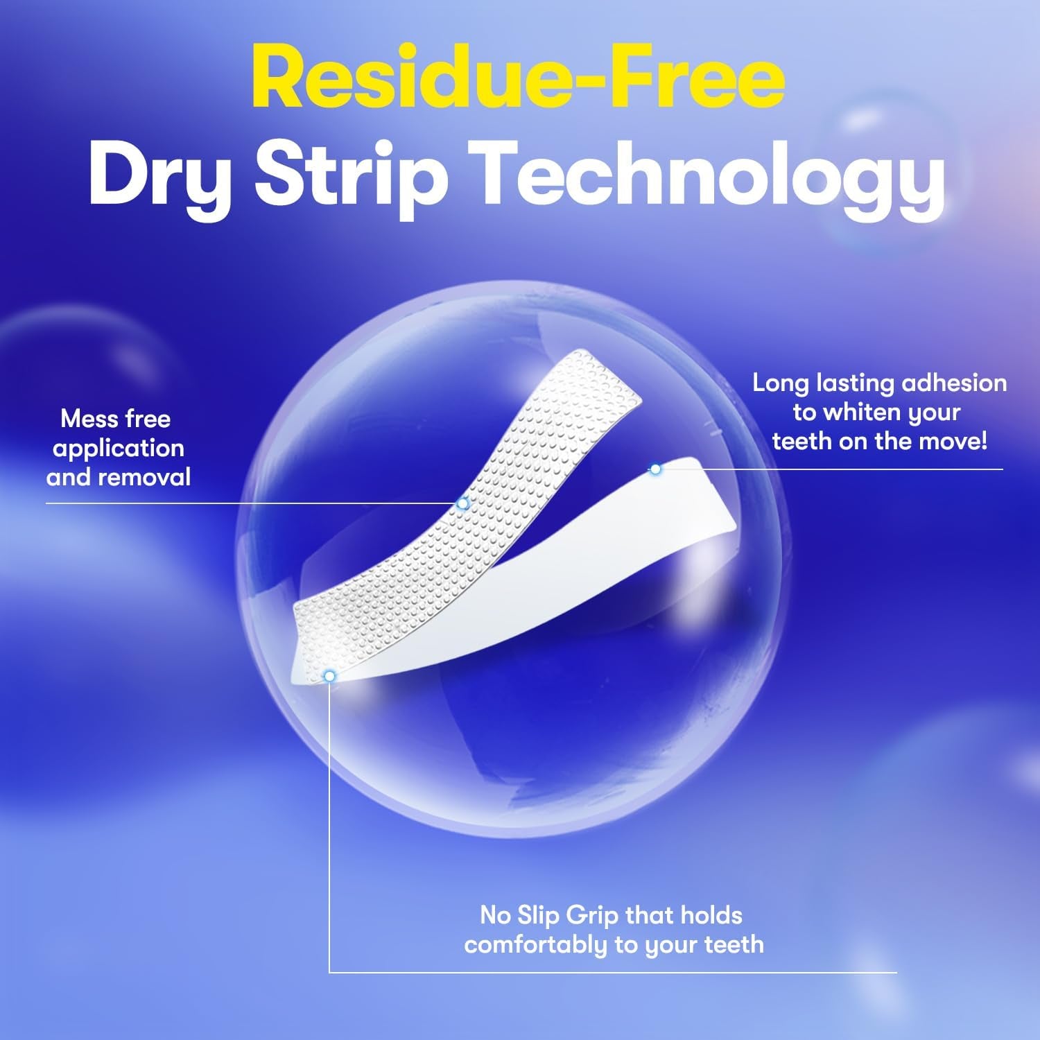 MySmile No-Slip Teeth Whitening Strips – 21 Treatments (42 Strips) | Professional Whitening, Stain Removal & Long-Lasting Freshness