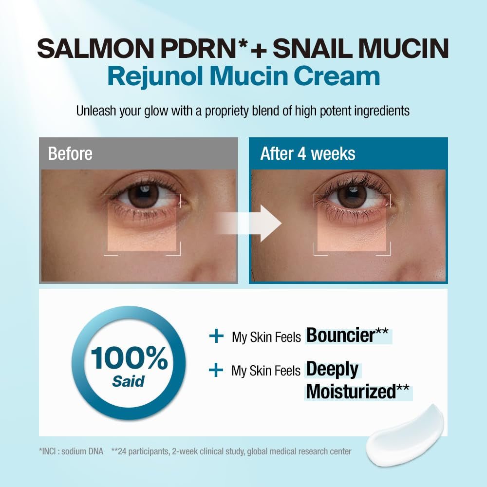 GANGNAM GLOW Rejunol Mucin™ Cream – 110ml | Intense Hydration & Radiance with PDRN & Snail Mucin