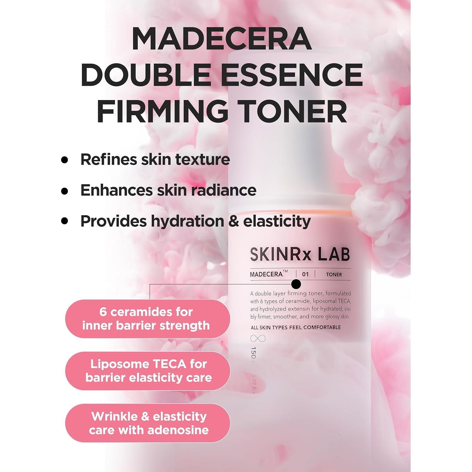 BEISIKS SKINRxLAB MadeCera Double Essence Firming Toner – 150ml | Dual-Layer Hydration & Elasticity Boost