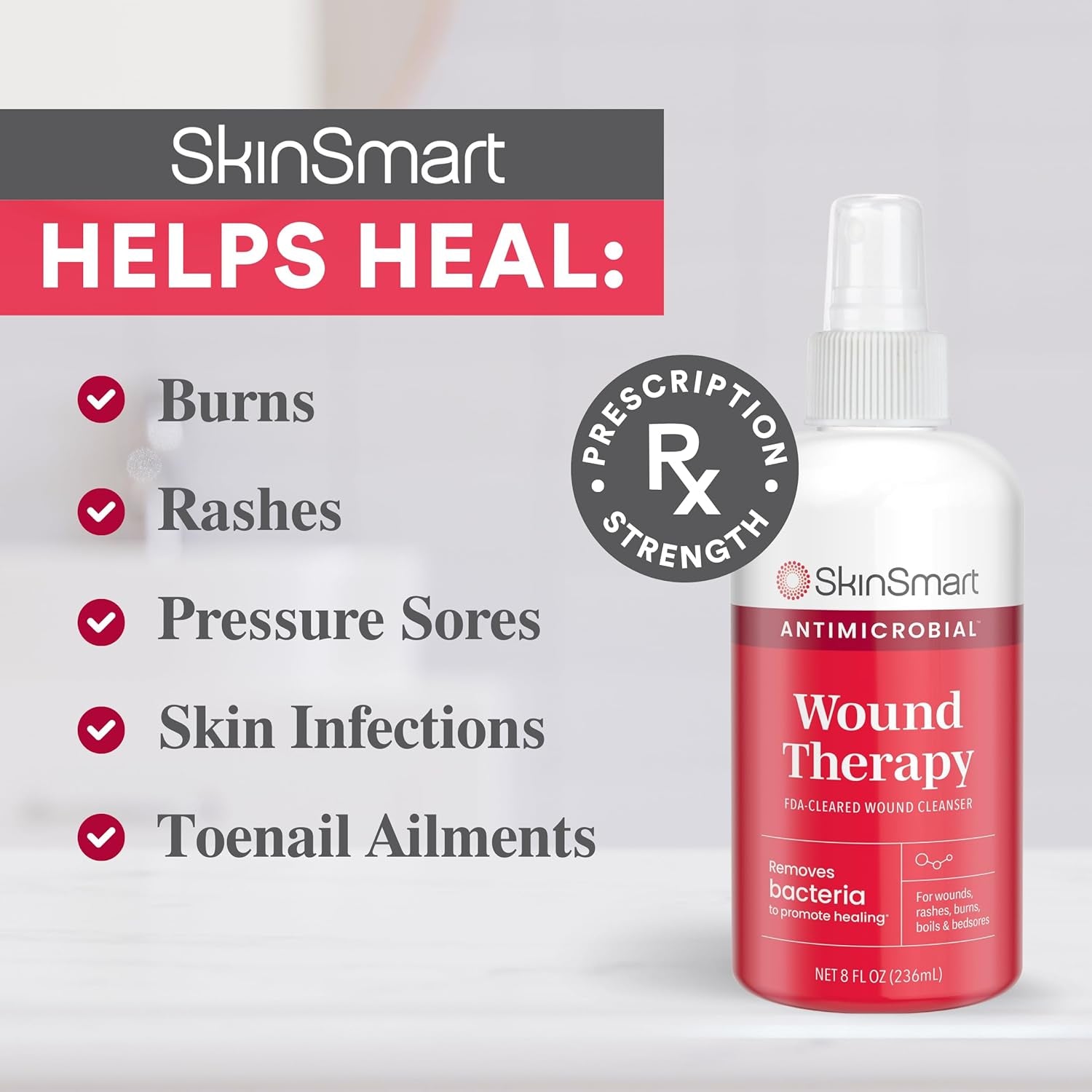 SkinSmart Antimicrobial Wound Therapy - 236ml