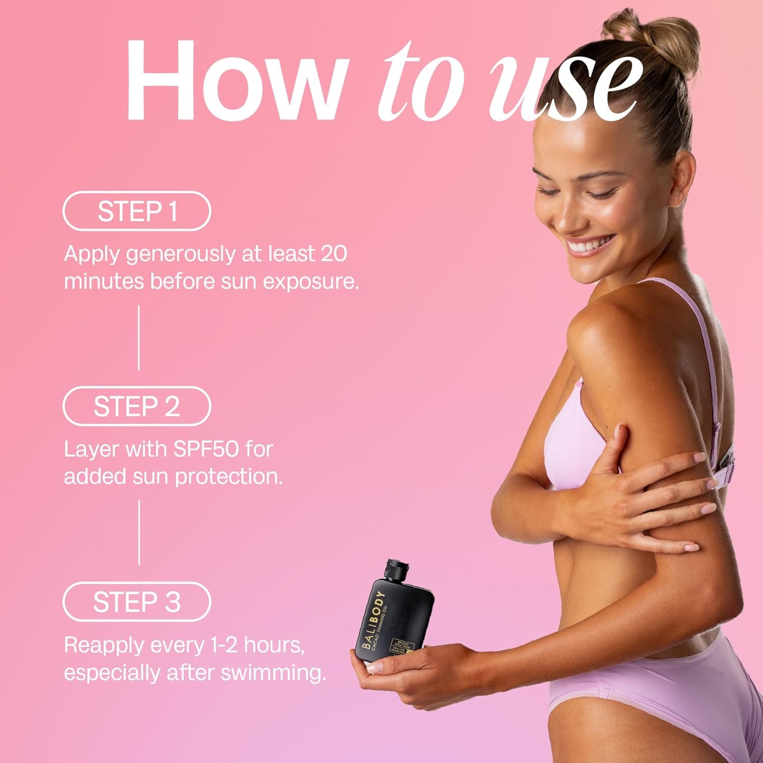 Bali Body Cacao Tanning Oil SPF 15 – 100ml | Natural Glow & Hydration with UVA/UVB Protection