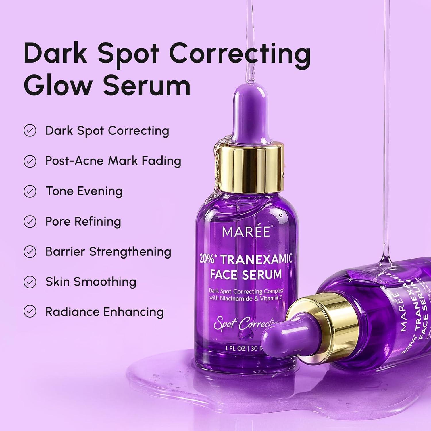 MAREE 20% Tranexamic Face Serum Spot Corrector – 30ml