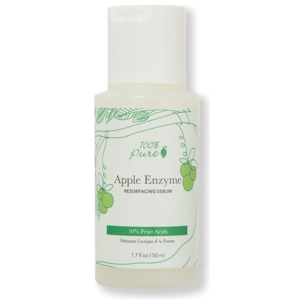 100% PURE 10% Fruit Acids Apple Enzyme Resurfacing Serum - 50ml - Glam Global UK100% PURE