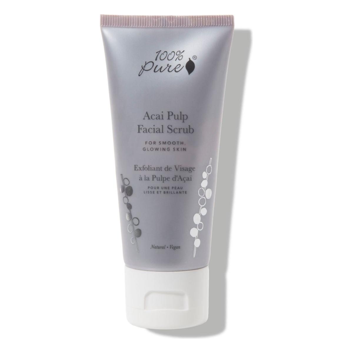 100% PURE Acai Pulp Facial Scrub - Glam Global UK