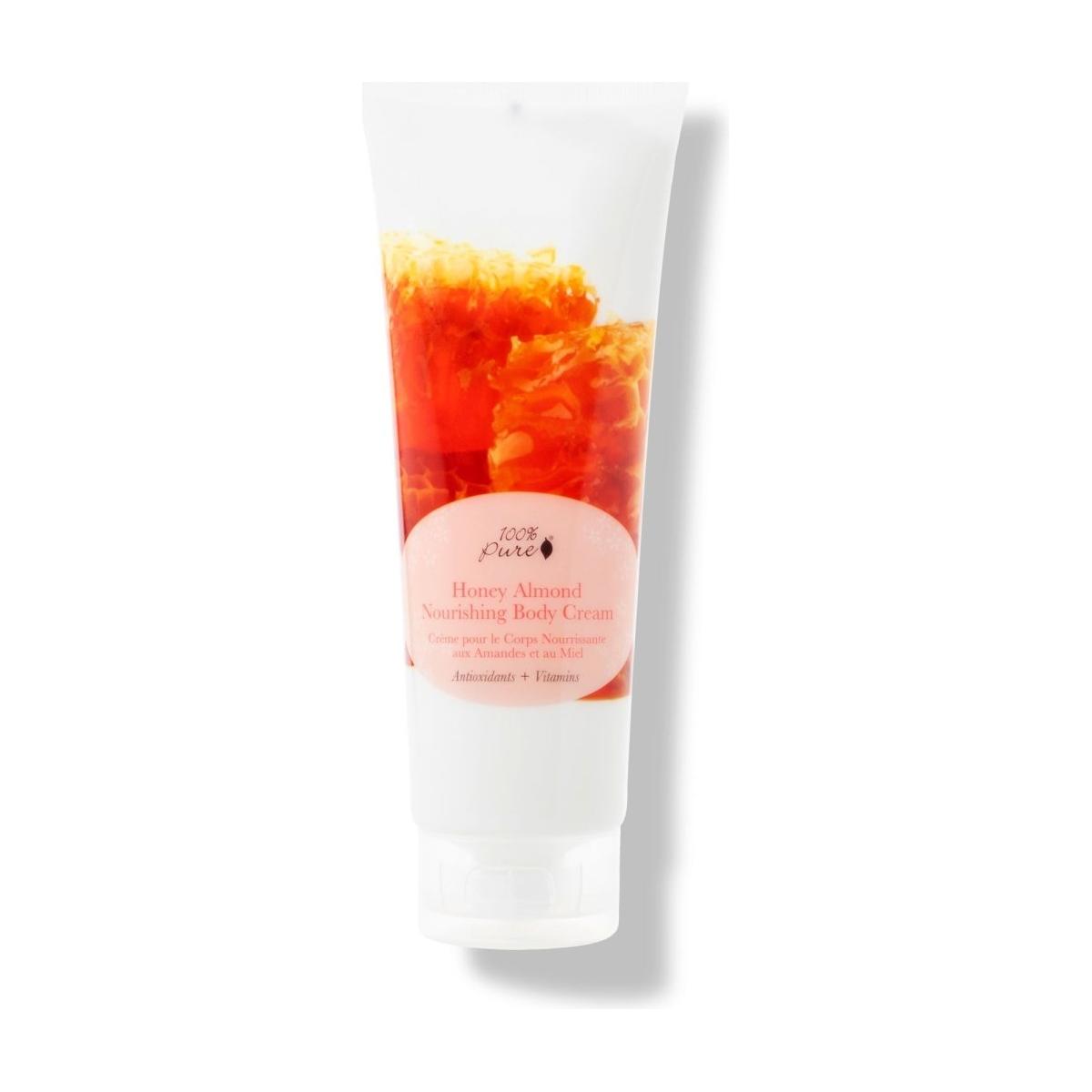 100% PURE Honey Almond Nourishing Body Cream - Glam Global UK