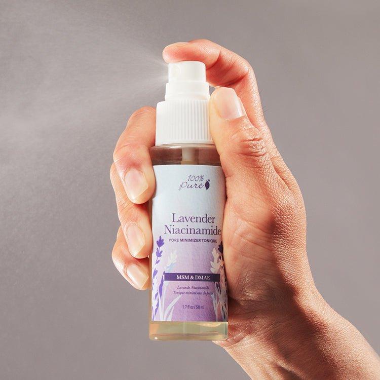 100% PURE Lavender Niacinamide Pore Minimizer Tonique - Glam Global UK