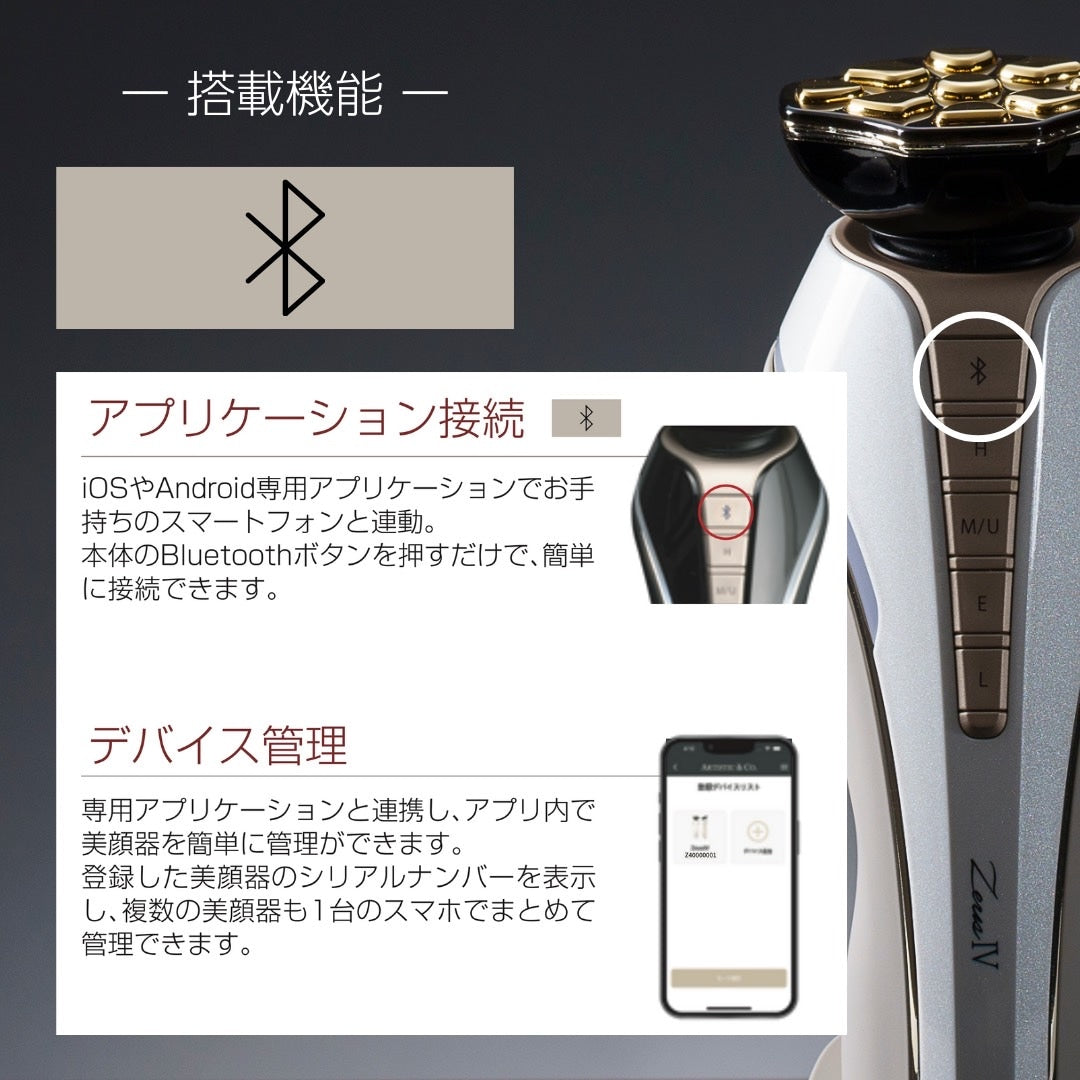 Dr. Arrivo Zeus IV by Artistic&Co. – Advanced Anti-Aging Beauty Device | 24K Gold Electrodes + LED + MFIP Technology