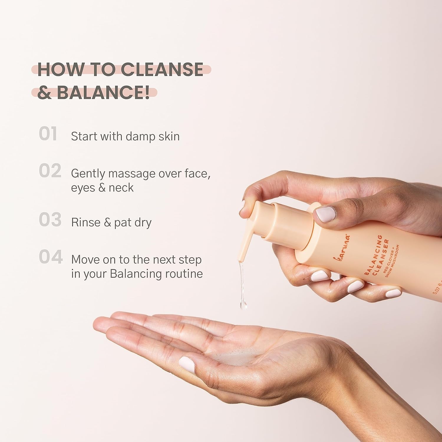 Karuna Balancing Cleanser – 150ml | Gentle, Hydrating Face Wash for Fresh, Youthful Skin
