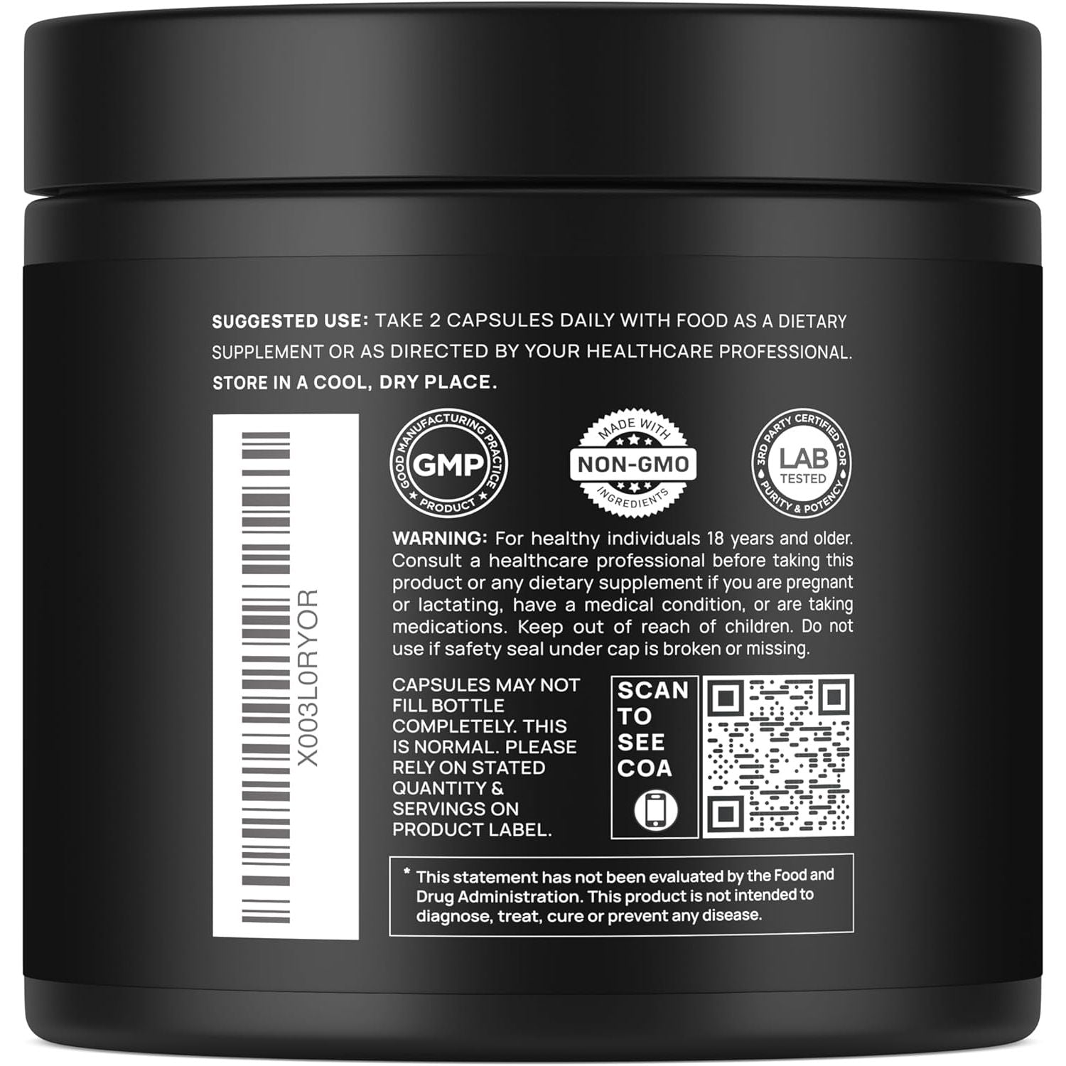 TERRA ELMNT Lions Mane Mushroom Brain Booster - 60 Capsules