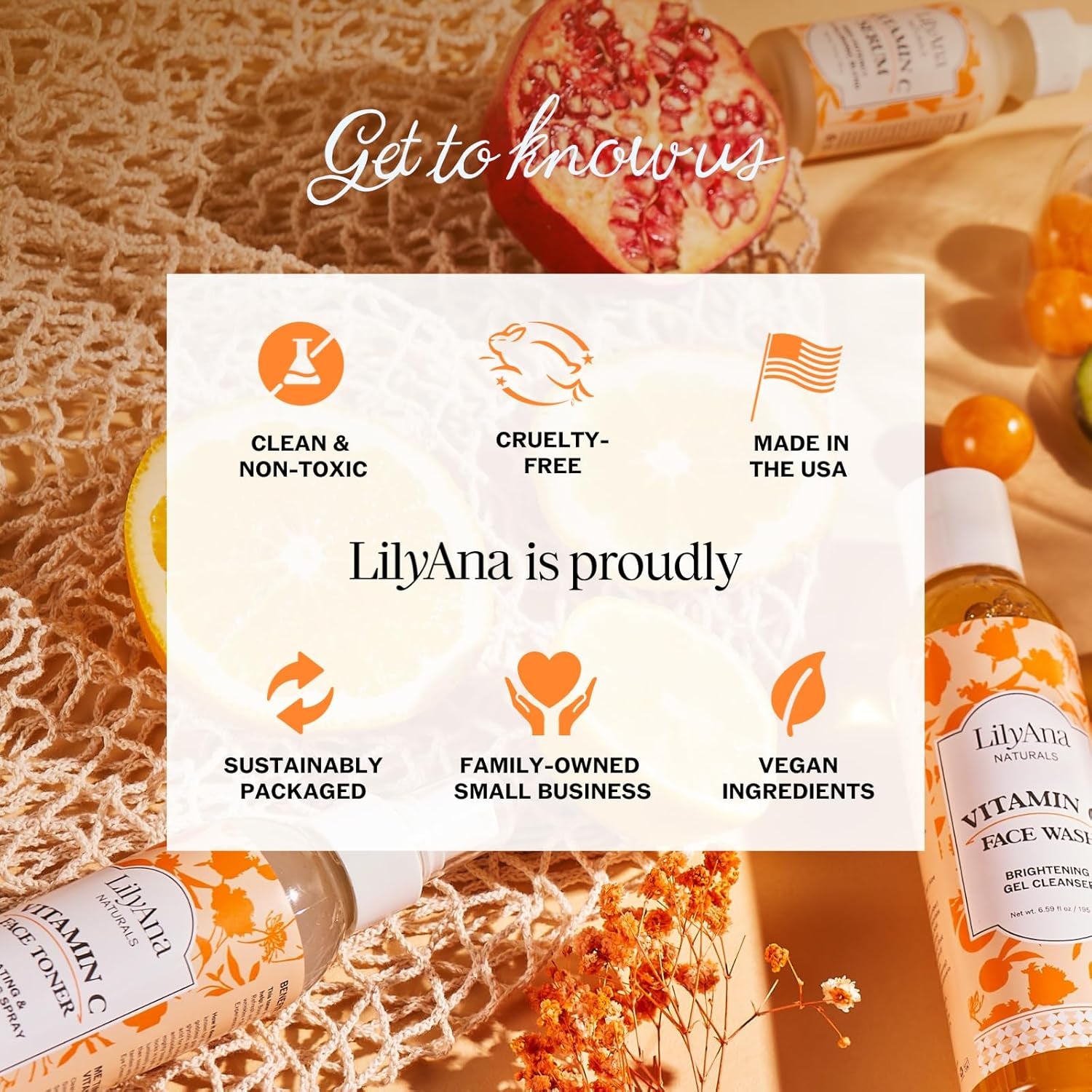 LilyAna Naturals Super C Face Cream – 48g | Vitamin C Moisturizer for Brightening, Hydration & Anti-Aging