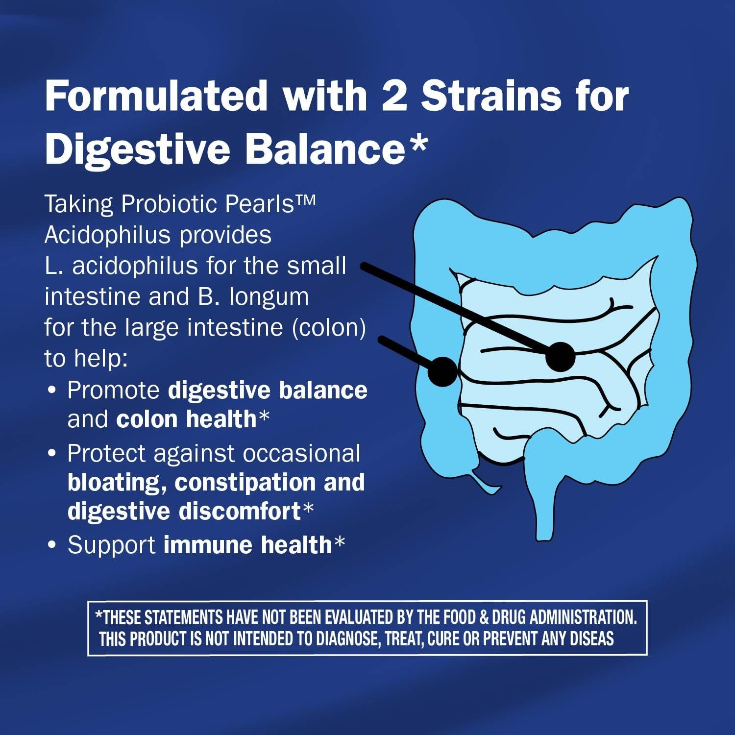 Nature's Way Acidophilus Probiotic Pearls – 90 Softgels | Digestive & Immune Support