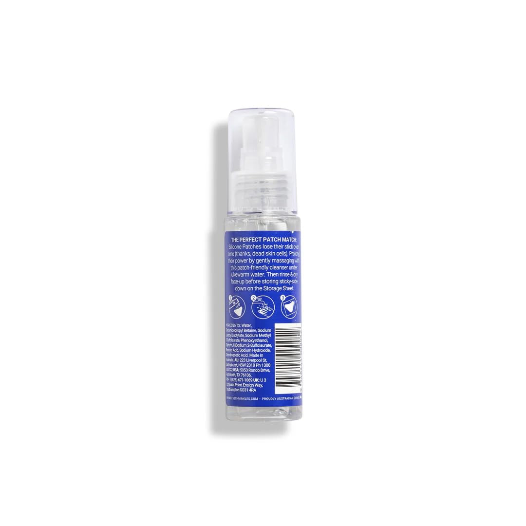 Wrinkles Schminkles Silicone Patch Cleanser – 60ml | Gentle, Non-Toxic Cleanser for Reusable Silicone Patches