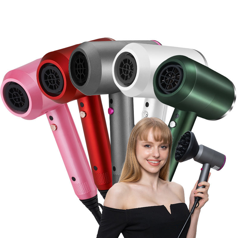 Professional High-Power Hair Dryer – 2000W Ionic Fast-Dry Hammer Design | 3-Speed Salon Styling Blow Dryer (Red)