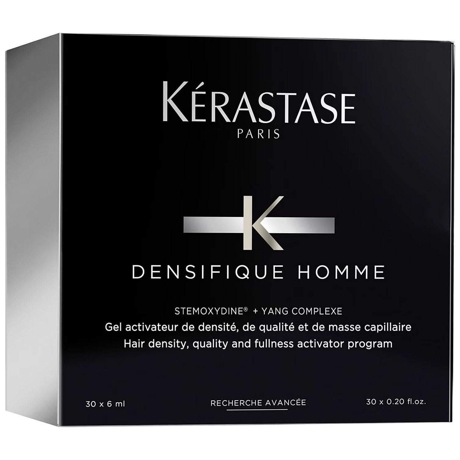Kérastase Densifique Homme – Hair Thickening Treatment 30 x 6ml | Boosts Density & Fullness for Men
