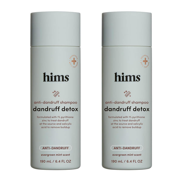 Hims Dandruff Detox Anti-Dandruff Shampoo – 190ml (2 Pack) | Pyrithione Zinc & Argan Oil for Flake-Free, Healthy Hair