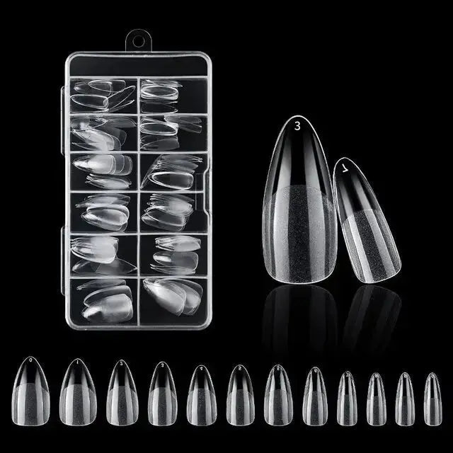 120Pcs Fake Nails American Capsule Gel X Coffin - Glam Global UKGlam Global UK