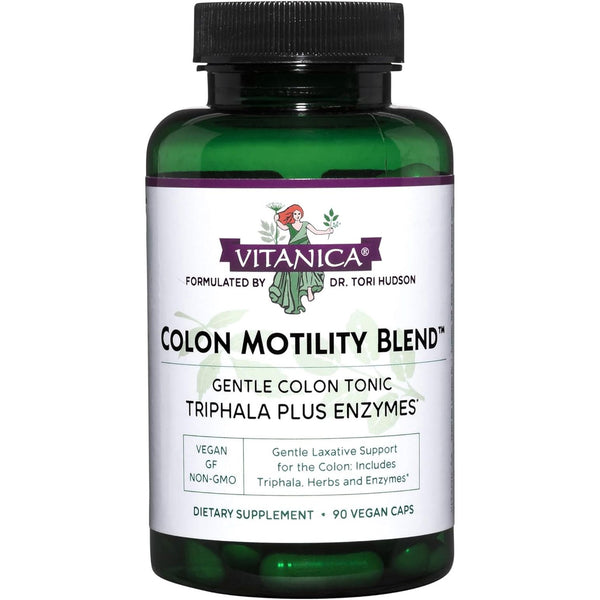 Vitanica Colon Motility Blend – 90 Capsules | Natural Digestive & Colon Support for Gentle Elimination