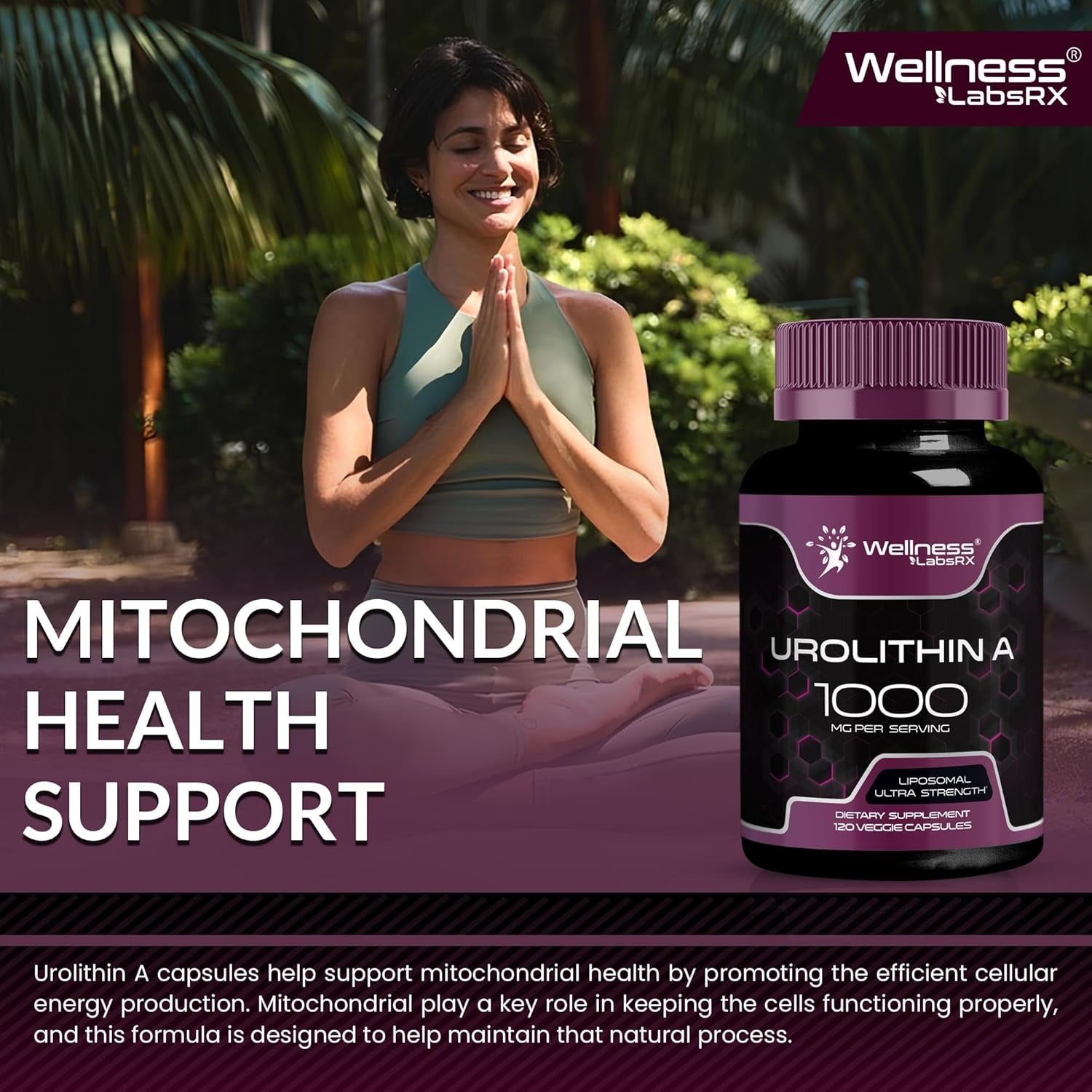 WELLNESS LABSRX Urolithin A 1000MG - 120 Capsules