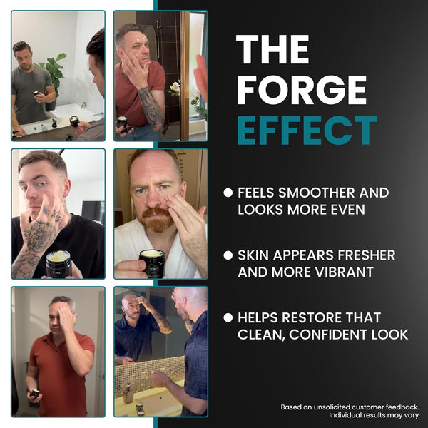 Forge Skin Face Tallow Balm for Men – 50g | Collagen-Infused Moisturiser for Hydration, Anti-Aging & Under-Eye Support