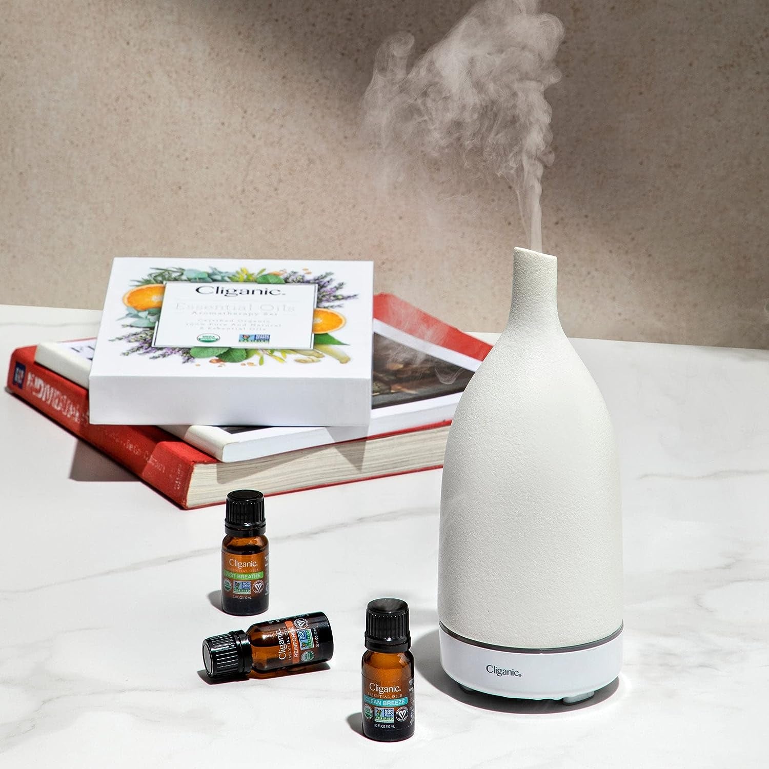 Cliganic Organic Peppermint Essential Oil – 60ml | 100% Pure, USDA Certified for Aromatherapy & DIY Use