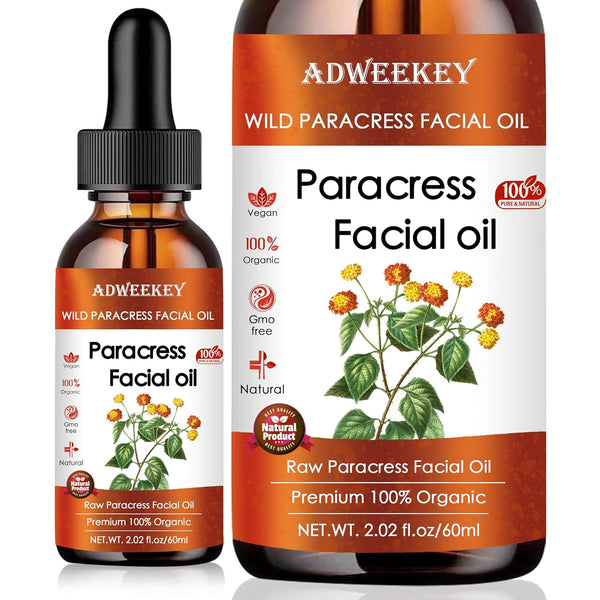 Adweekey Wild Paracress Facial Oil – 60ml | Organic Anti-Aging & Brightening Botanical Elixir