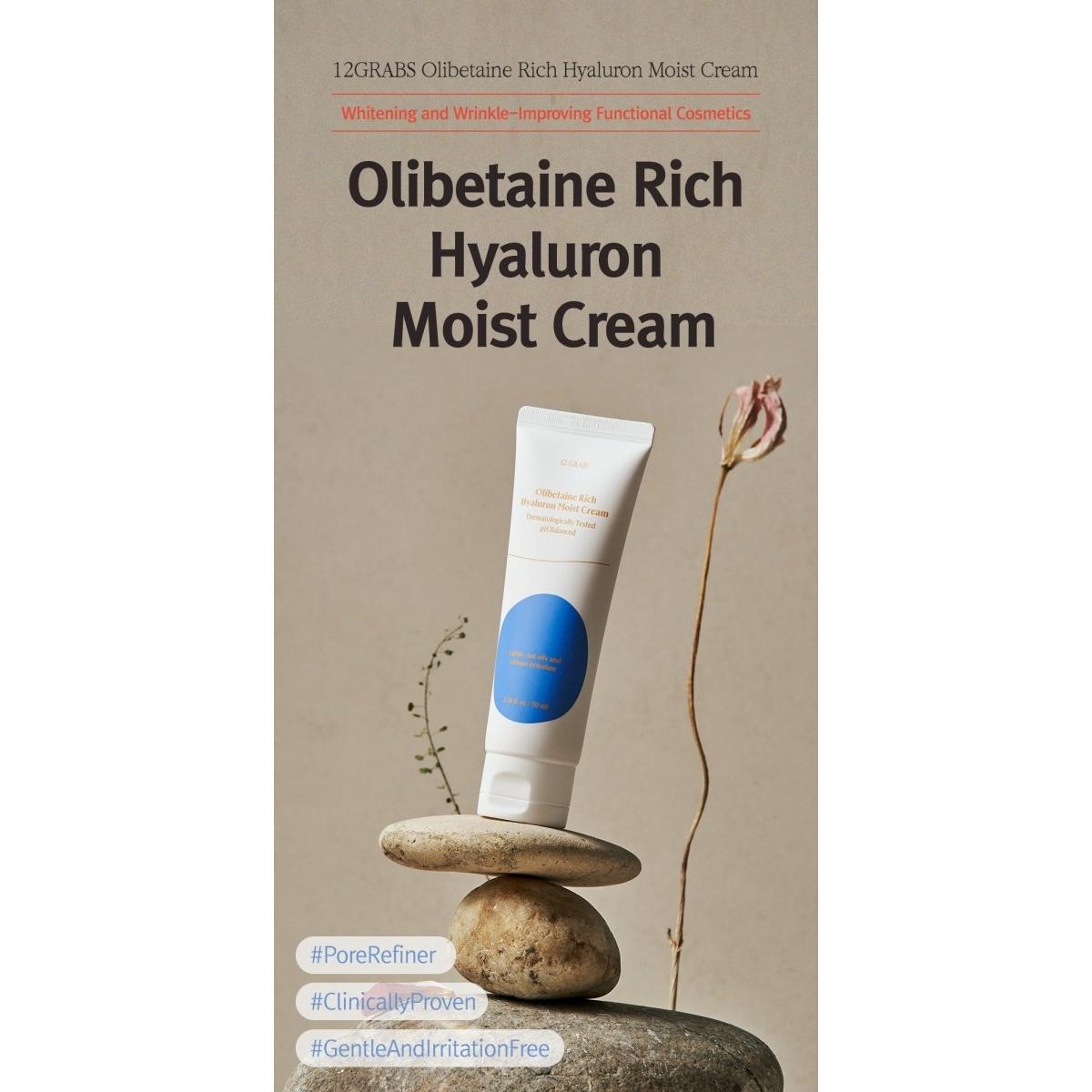 12GRABS Olibetaine Rich Hyaluron Moist Cream 70ml - Glam Global UK