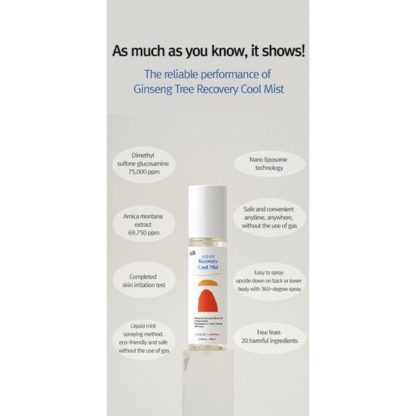 12GRABS Recovery Sports Cool Mist 100ml - Glam Global UK12GRABS