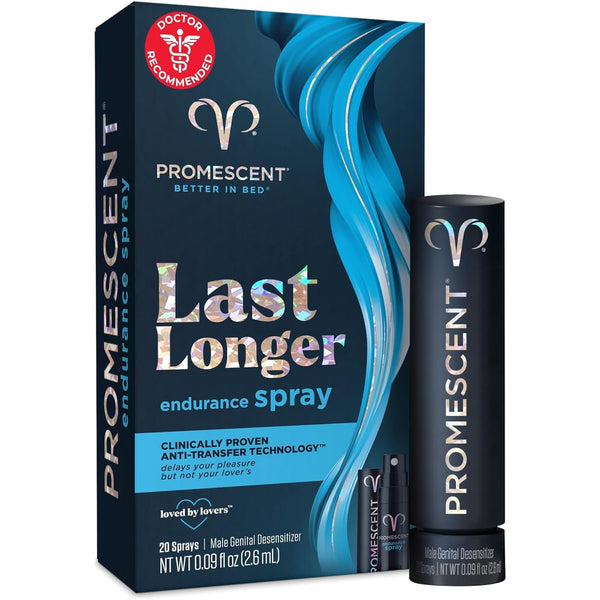 Promescent Last Longer Endurance Spray – 2.6ml | Delay Climax, Boost Stamina, Maximise Pleasure