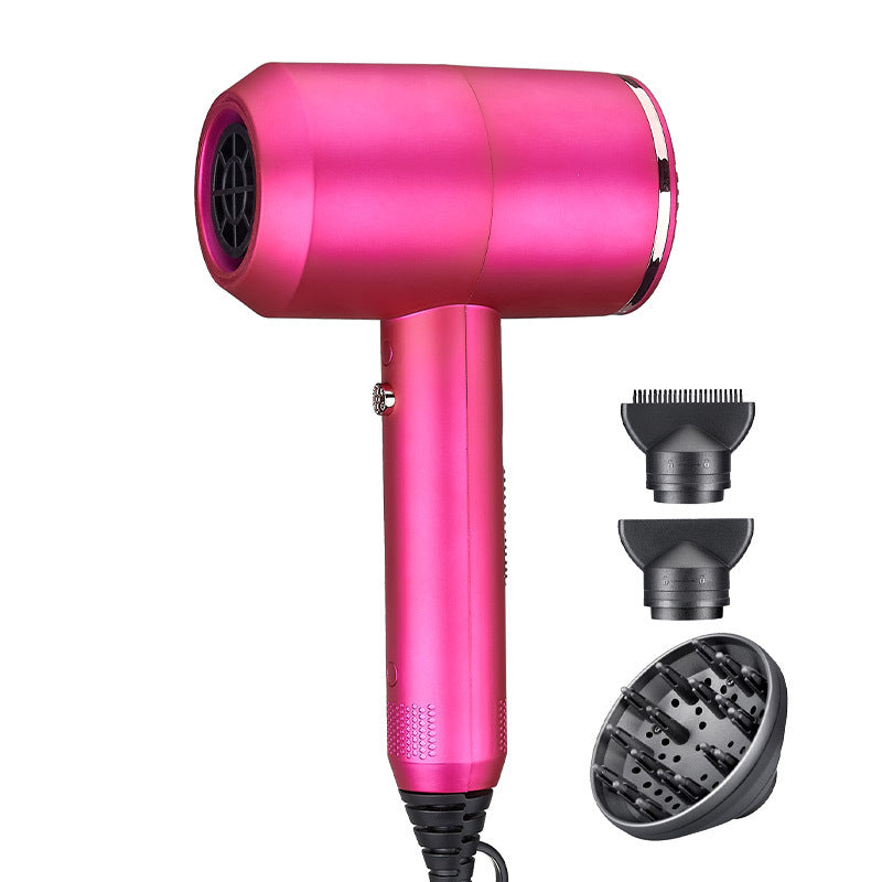 Professional High-Power Hair Dryer – 2000W Ionic Fast-Dry Hammer Design | 3-Speed Salon Styling Blow Dryer (Red)