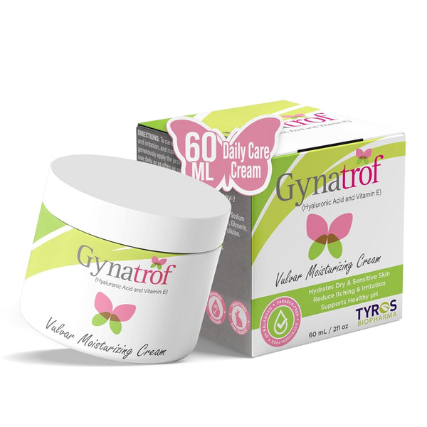 Vulvar Moisturizing Cream for Dryness, Itching, Irritation, Redness Due to Menopause, Childbirth, Breastfeeding, Low Estrogen - Lightweight Hydrating Formula for Sensitive Skin, 2 Oz