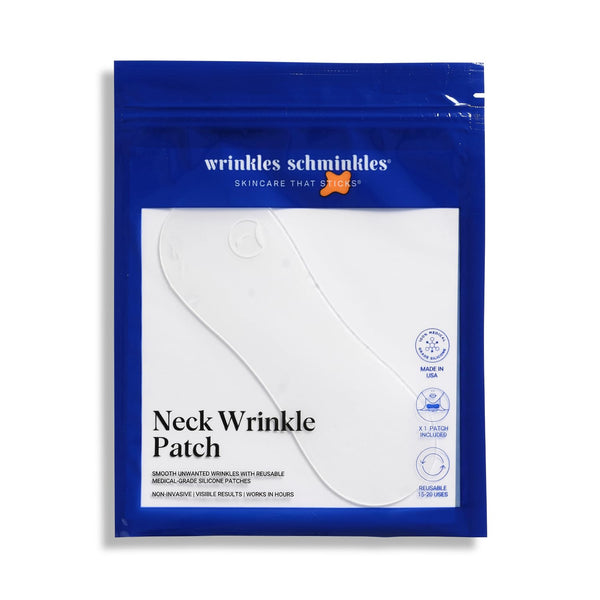 Wrinkles Schminkles Neck Wrinkle Patch – 1 Pack | Reusable Medical Grade Silicone for Neck Lines & Tech Neck