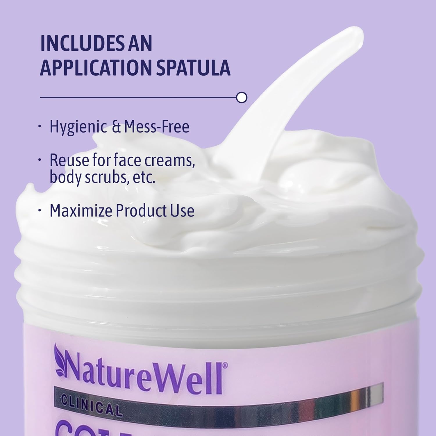 NATURE WELL Clinical Plump & Smooth Collagen Peptide Moisture Cream – 283g | Firming, Hydrating & Anti-Aging