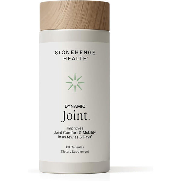 Dynamic Joint Health Supplement – Fast-Acting Support with Aprèsflex® Boswellia, MSM, Multi-Type Collagen, Turmeric, Bromelain, Vitamins C & D3 – Supports Joint Comfort – 60 Capsules