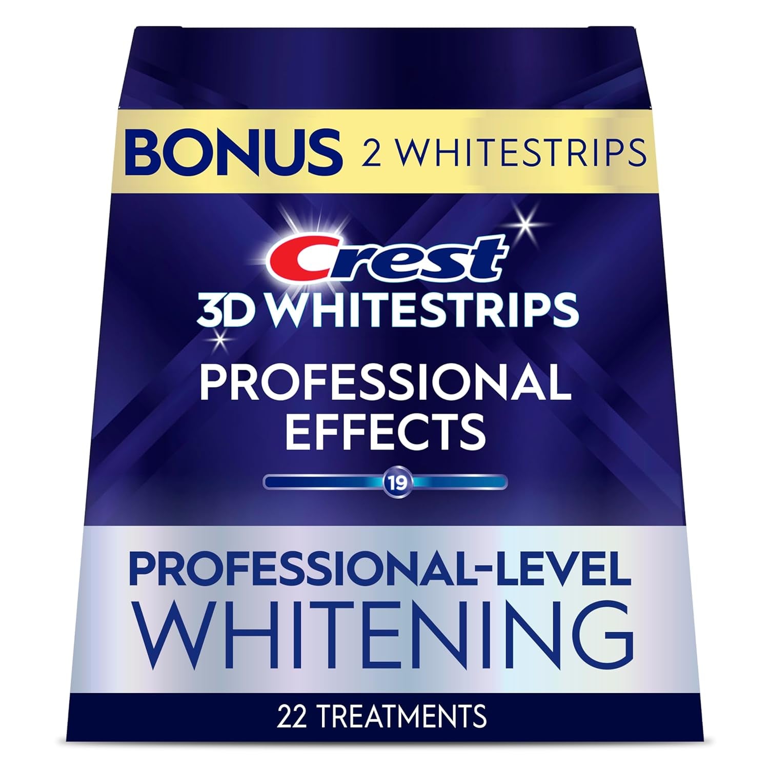 Crest 3D Whitestrips Professional Effects – 22 Treatments (44 Strips) | Professional Whitening, Deep Stain Removal & Lasting Brightness