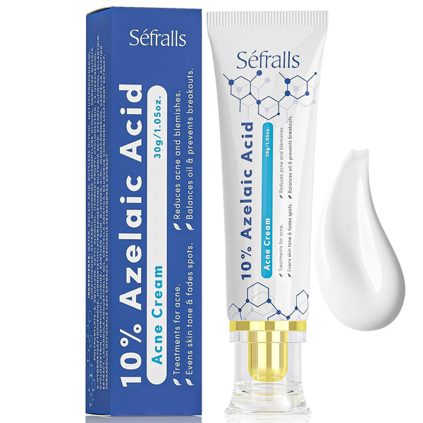 Sefralls 10% Azelaic Acid Acne Cream – 30ml | Clearer Skin, Reduced Redness & Even Tone