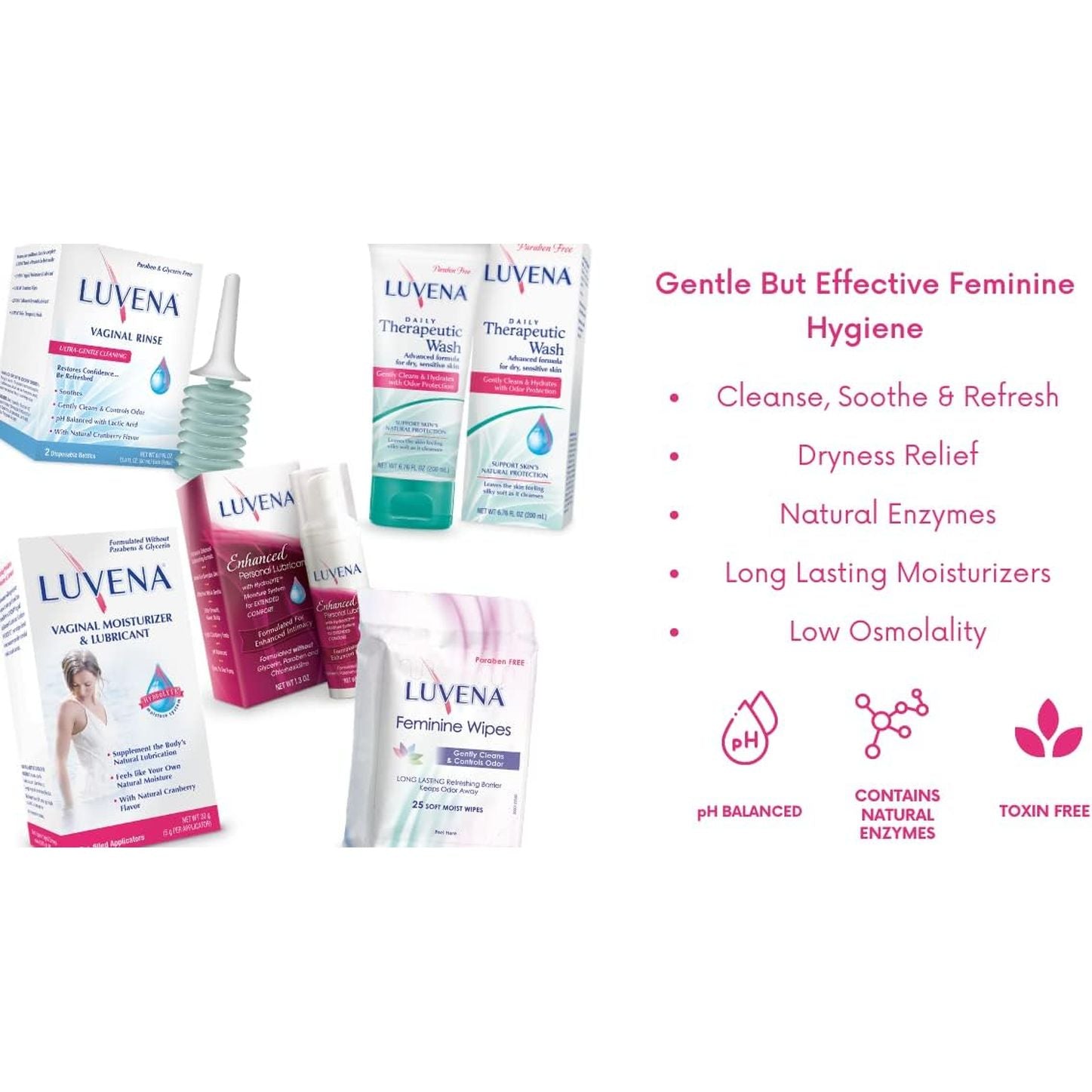 LUVENA Vaginal Moisturizer & Lubricant – 6 Pre-Filled Applicators x 5g | pH-Balanced, Long-Lasting Relief for Intimate Dryness