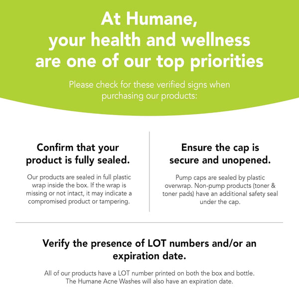 Humane Maximum-Strength Acne Wash – 473ml | 10% Benzoyl Peroxide Body & Face Cleanser for Stubborn Acne