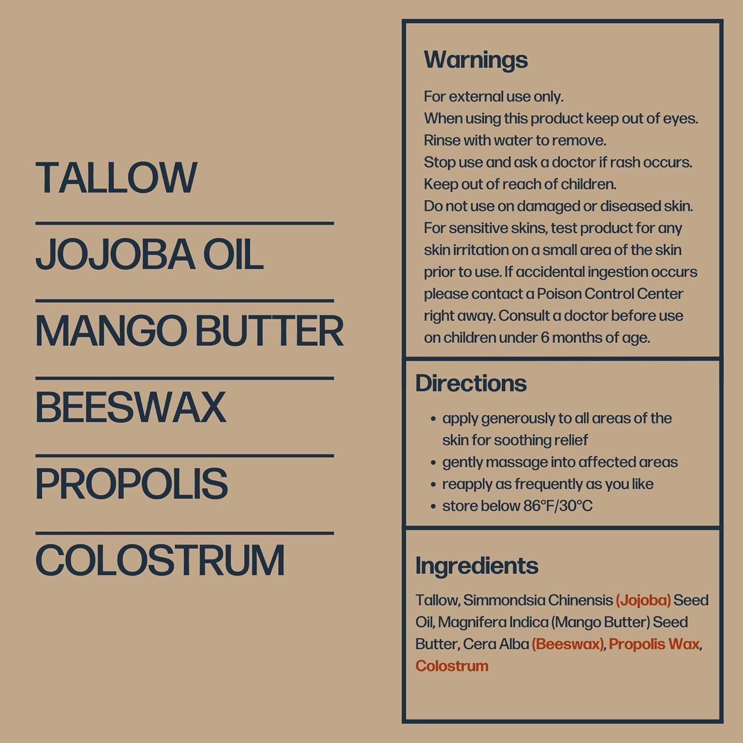 Sky and Sol Day & Night Moisturizer – 85g | Tallow-Based, Nutrient-Rich Face Cream for Deep Hydration & Barrier Repair
