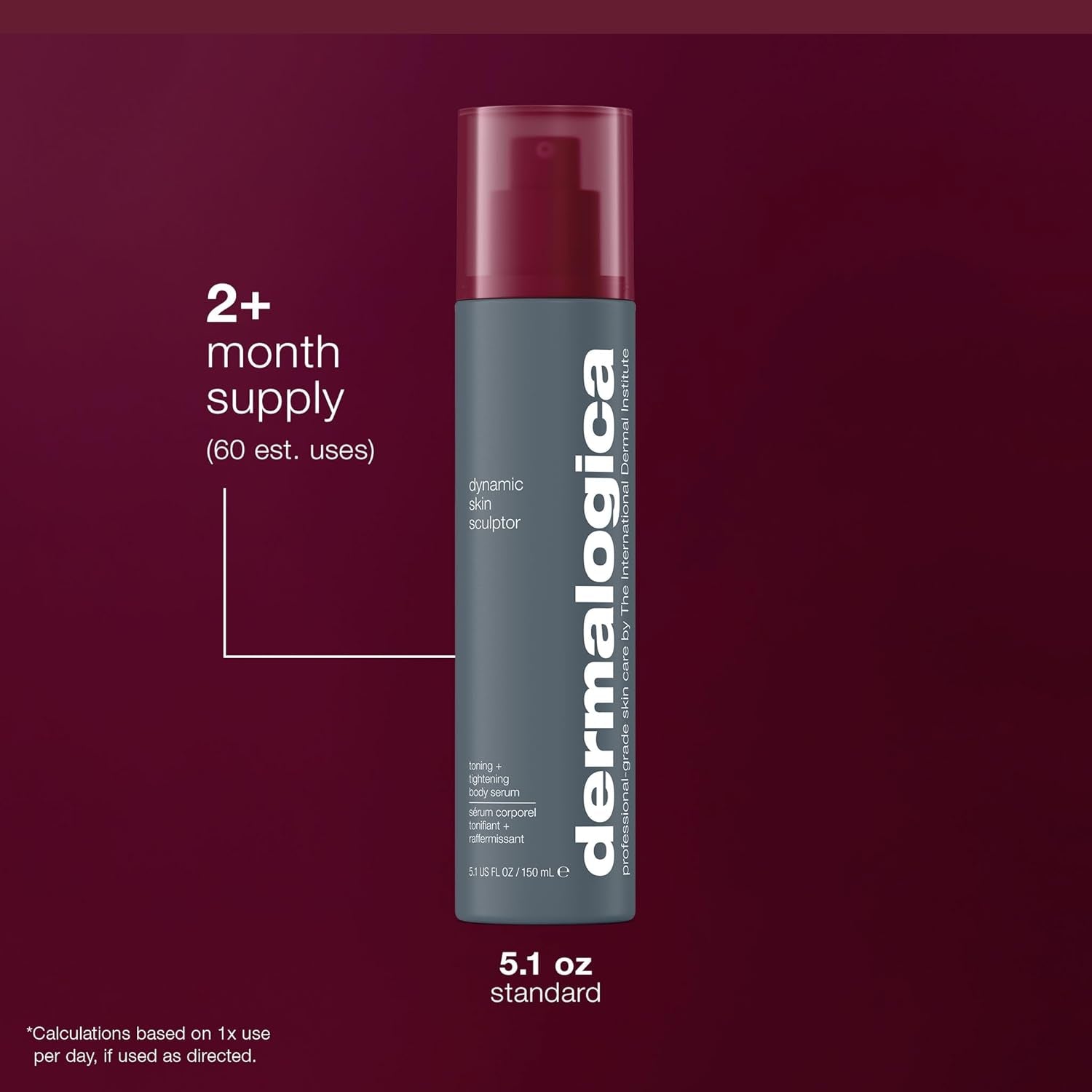 Dynamic Skin Sculptor Body Serum, Firimg and Hydrating Body Sculping Lotion - Tightens, Tones, and Sculpts Skin, 5.1 Fl Oz