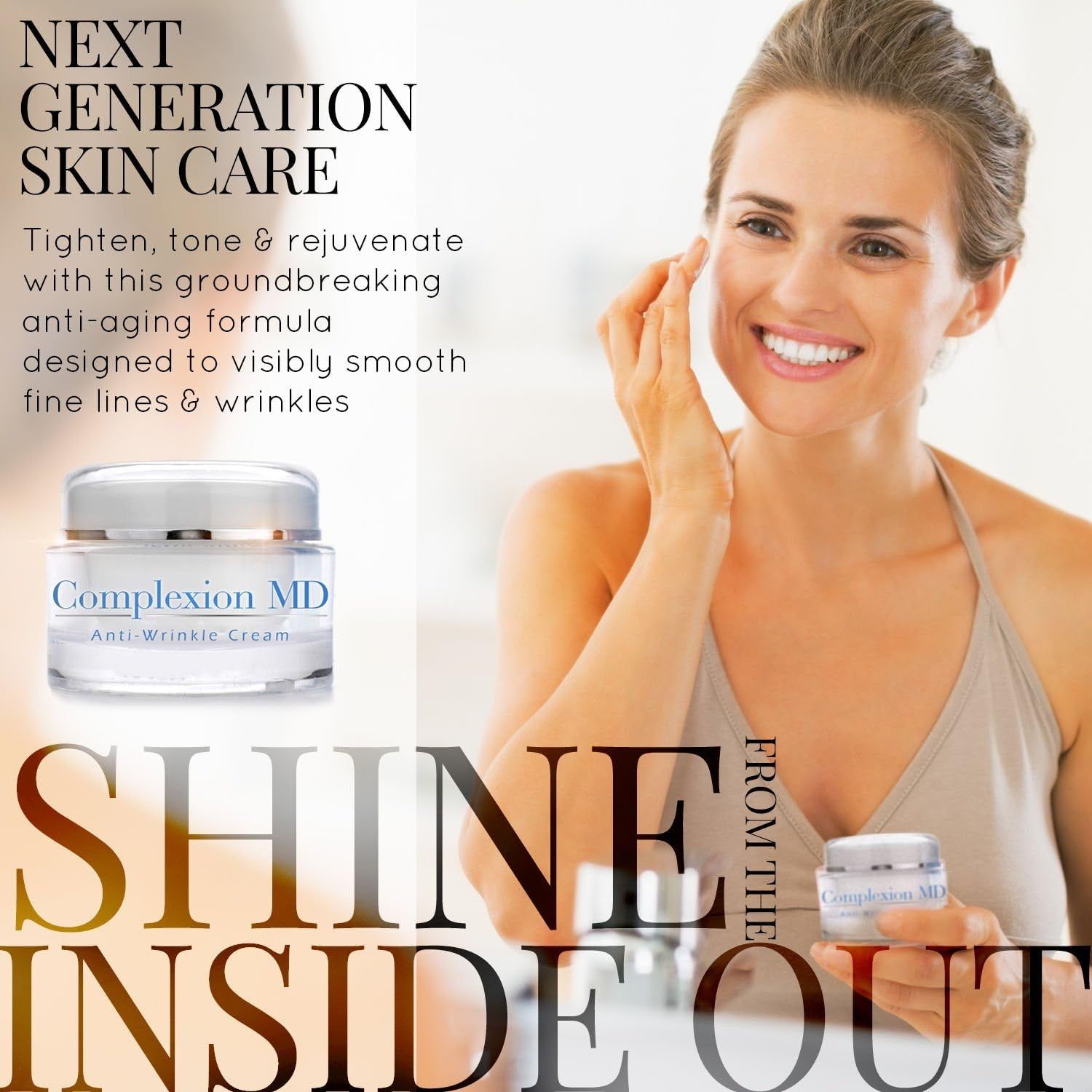 Complexion MD Anti-Wrinkle Cream – 29.5ml | Powerful Anti-Aging, Peptide-Infused Moisturizer