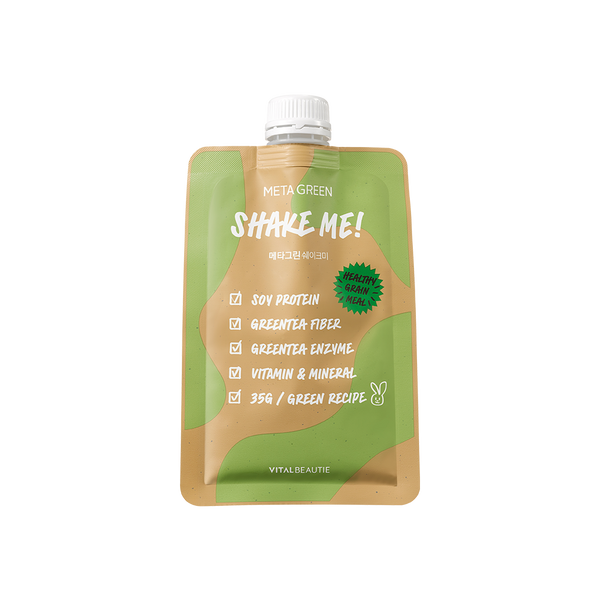 VitalBeautie Meta Green Shake Me 35g x 7 Count - Premium Nutritious Meal Replacement