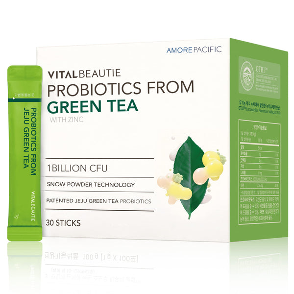 Vital Beautie Green Tea Probiotics 60 Pack – Digestive Wellness