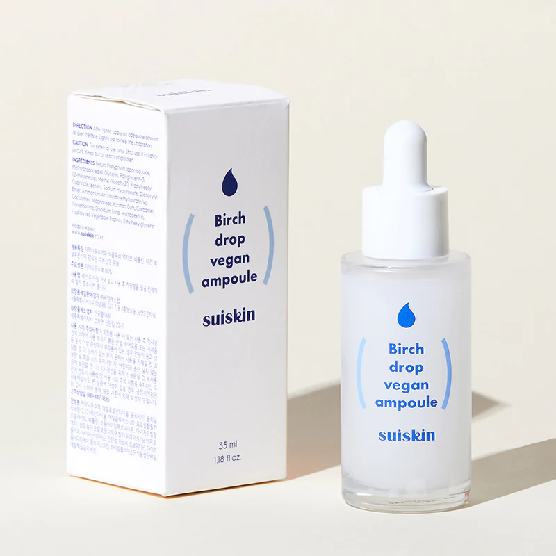 Suiskin Birch Drop Vegan Ampoule 35ml – Soothing Birch Sap Nourishment