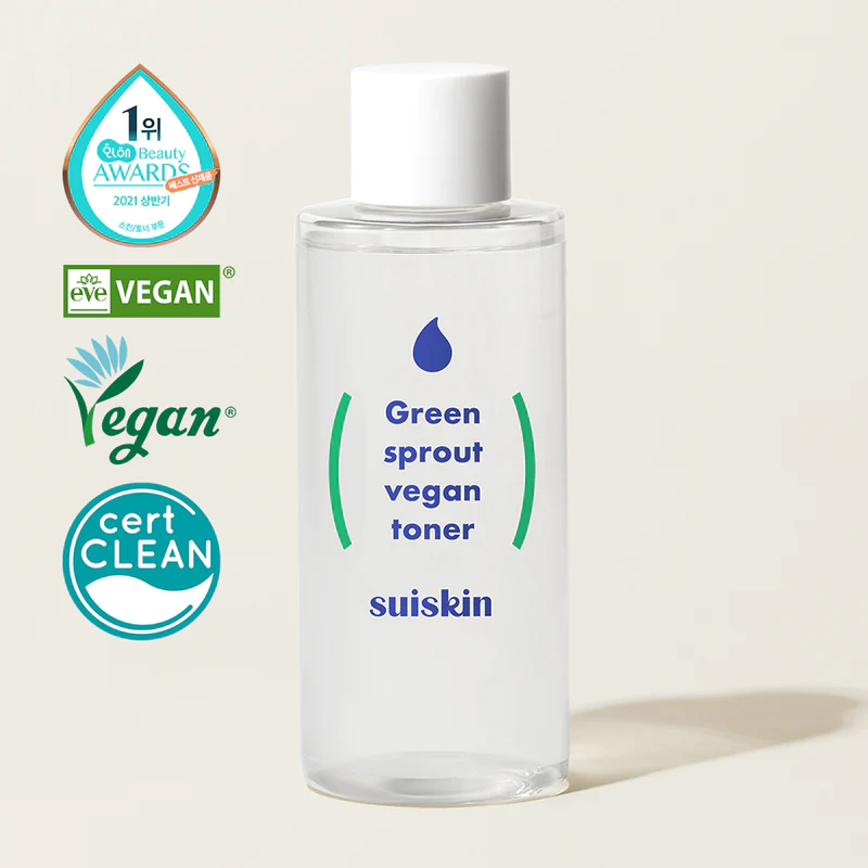 Suiskin Green Sprout Vegan Toner 200 ml - Hydration Calming Skin