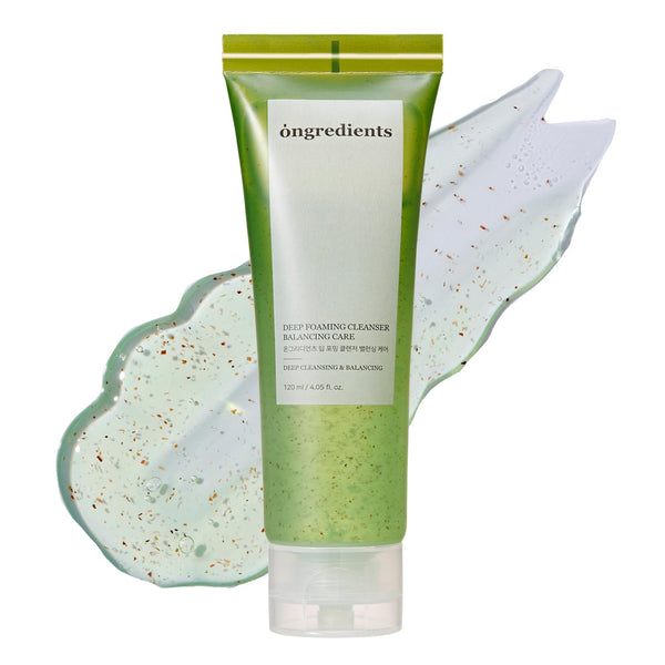 ONGREDIENTS Deep Foaming Cleanser Balancing Care – 120ml | Gentle, Organic Heartleaf Facial Cleanser