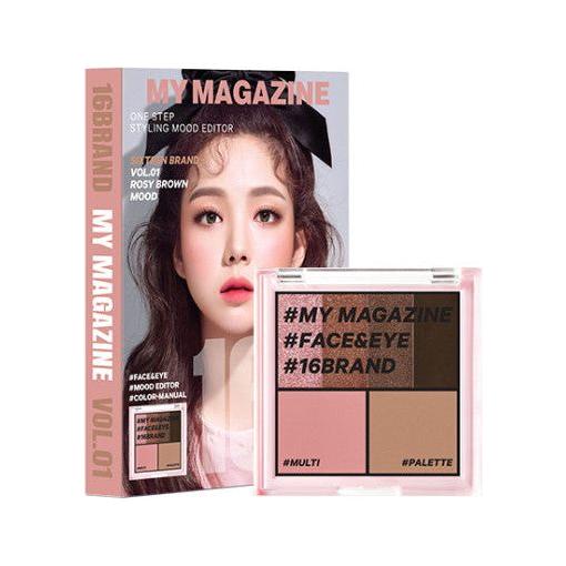 16BRAND My Magazine Shadow Palette 7.5g (10colors) - Glam Global UK